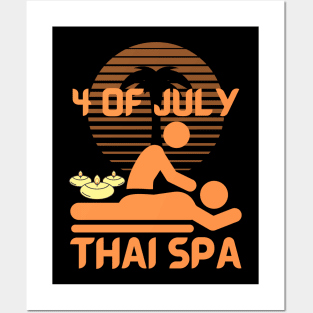 4 Of July Celebrate Thai Spa Posters and Art